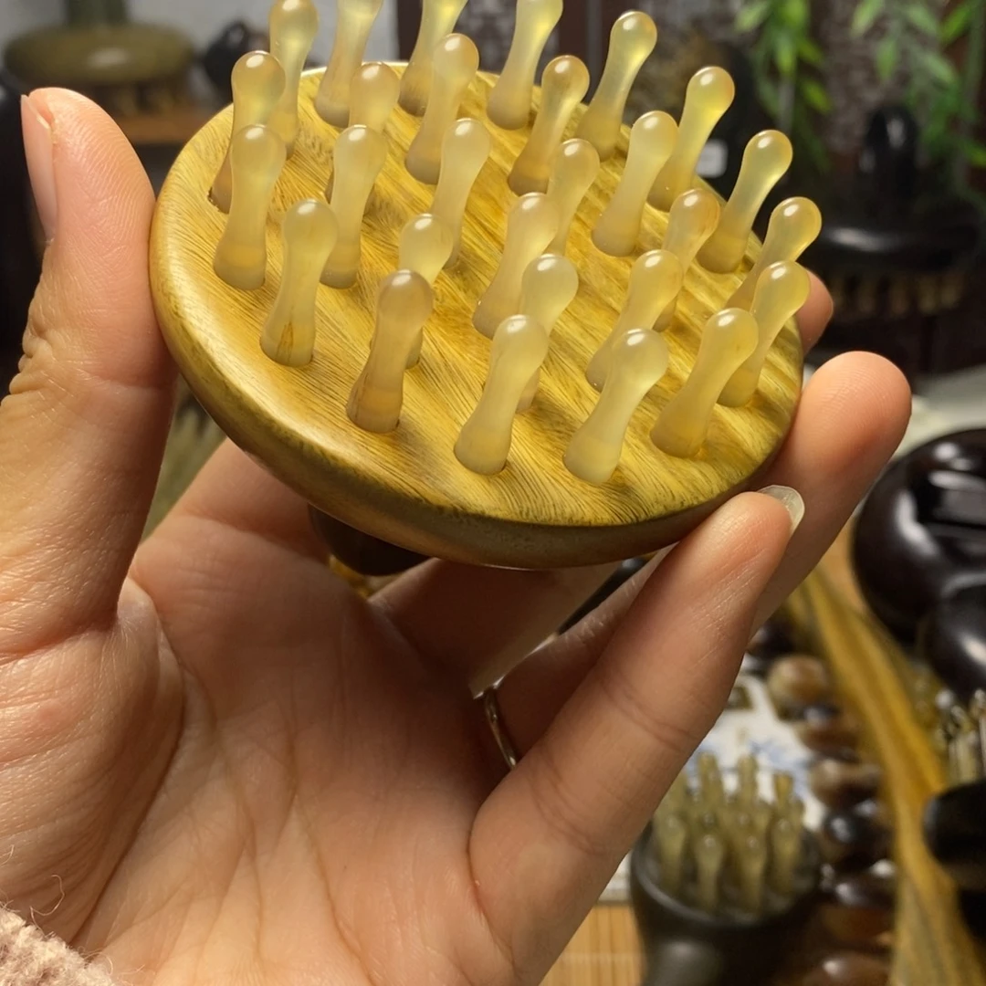 福利款羊角按摩梳28齿