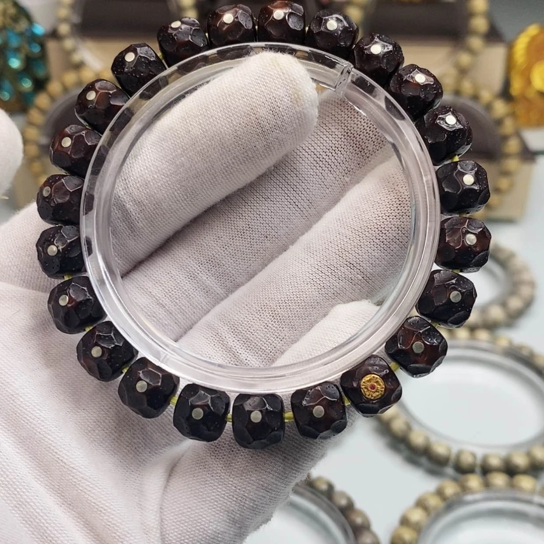 【闪购商品】星月菩提手串?****?一物一图原生态同枝老料黑金无相