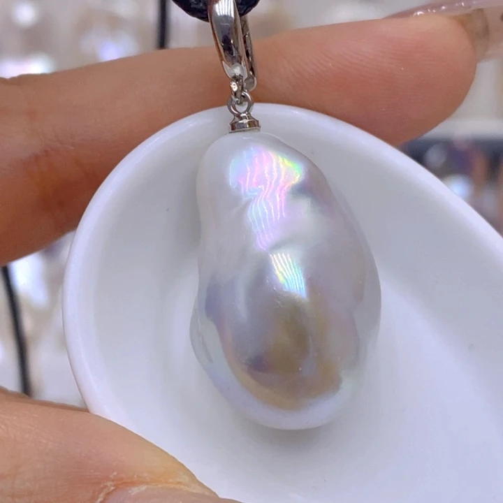 未镶嵌淡水珍珠吊坠(赠链)