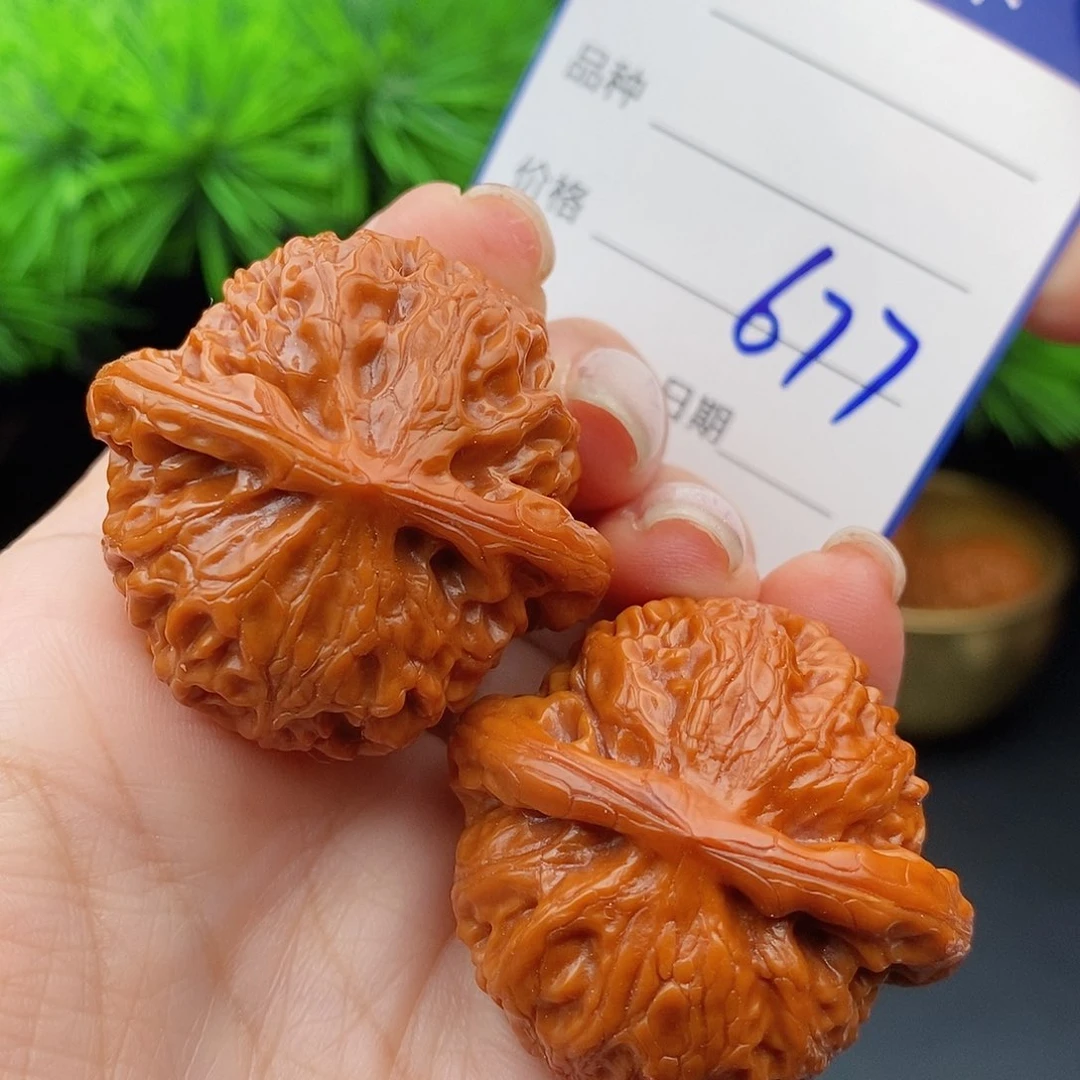 文玩核桃把件40宫灯677