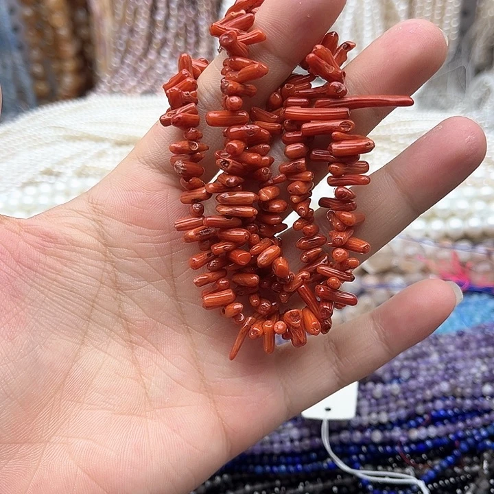 未镶嵌玛瑙/玉髓珠宝半成品一条三姑娘原枝项链58cm左右