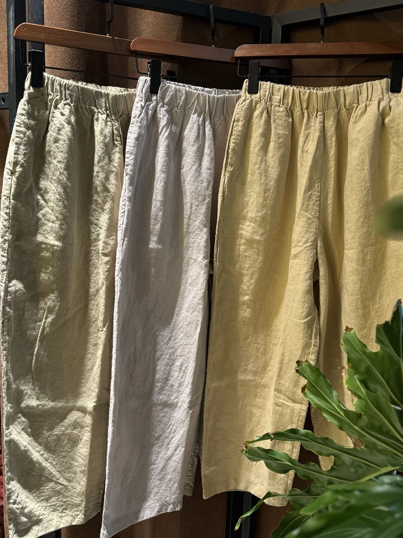 【缦语·入梦汉麻系列】100%纯汉麻日常休闲上班百搭直筒裤（裤长94）