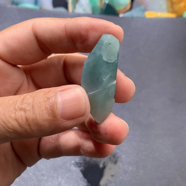 颈饰未镶嵌翡翠缅甸天然翡翠片料牌子珠子平安扣