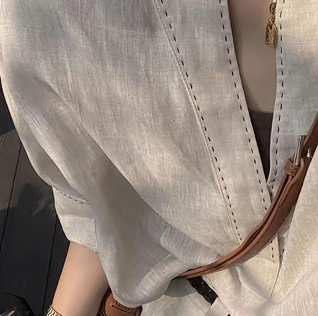 时尚套装百搭夏季单肩女士老钱风新中式气质名媛