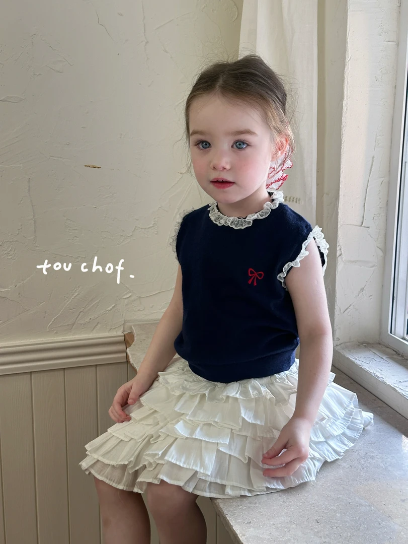 TF 2025夏～蕾丝蝴蝶结上衣539020蛋糕裙523182女童（汉服宝宝