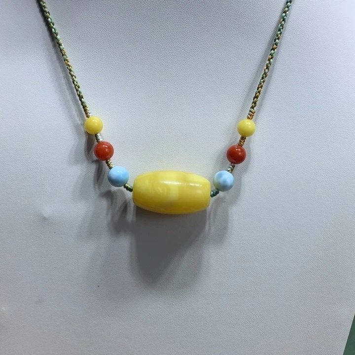 蜜蜡未镶嵌颈饰锁骨链