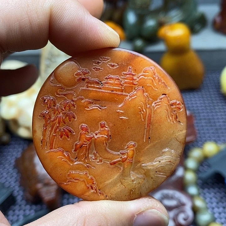 未镶嵌蛇纹石玉颈饰