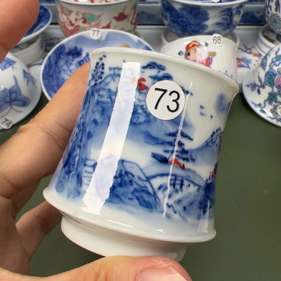陶瓷景德镇纯手工纯手绘茶具木木73