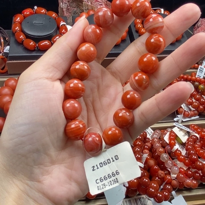 玛瑙/玉髓合金手链12m
