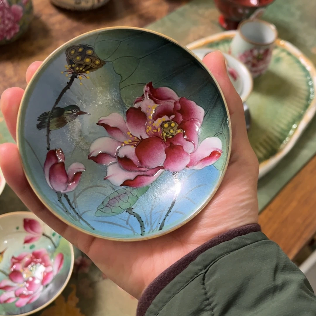 柴烧手工手绘陶瓷