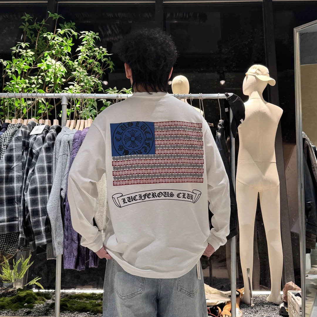 秋季新款印花长袖t休闲圆领百搭打底 LF25260