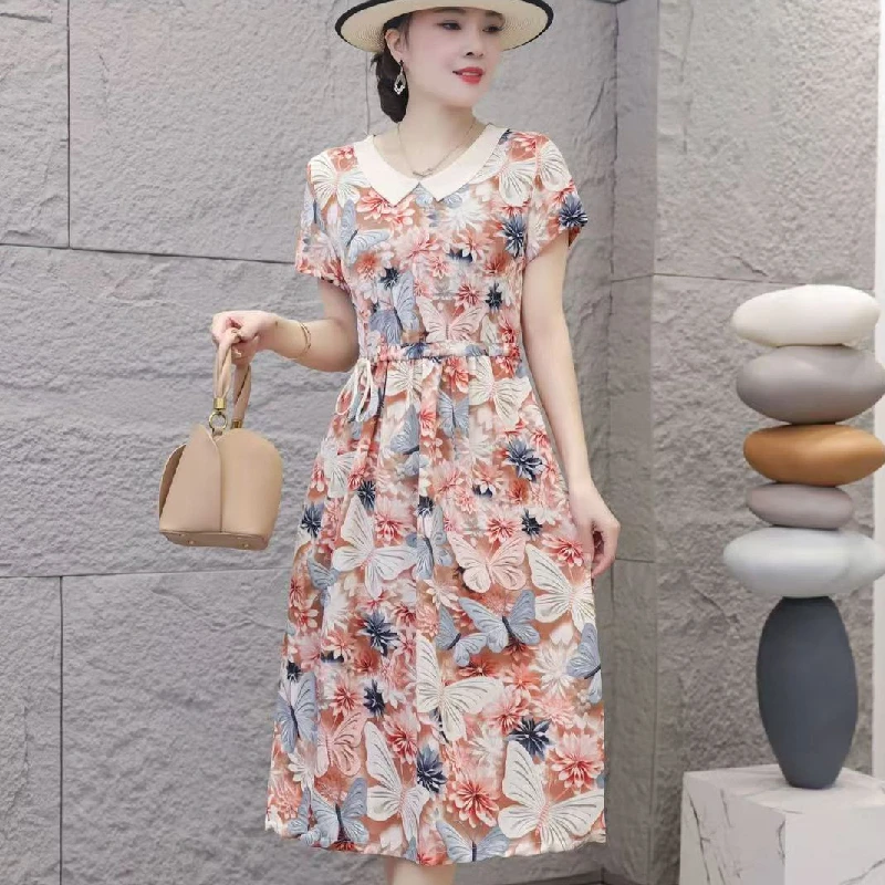 M1469女装连衣裙气质时尚夏季休闲百搭中长款裙子