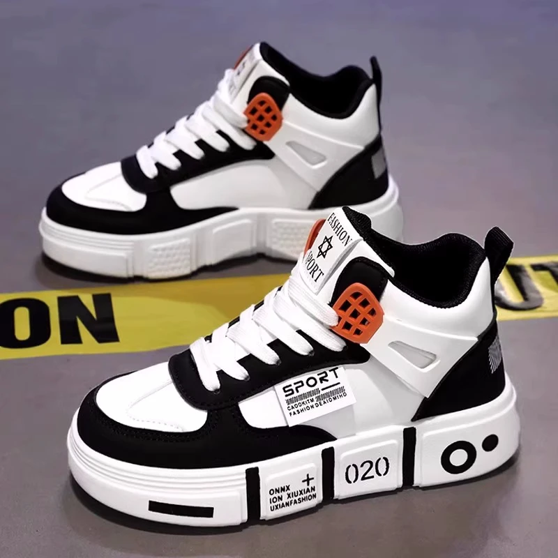 36l℃断码男童鞋秋冬新款儿童高帮板鞋男孩中大童小学生防滑运动鞋