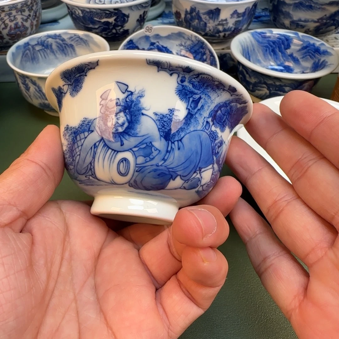 纯手工纯手绘茶具石头6