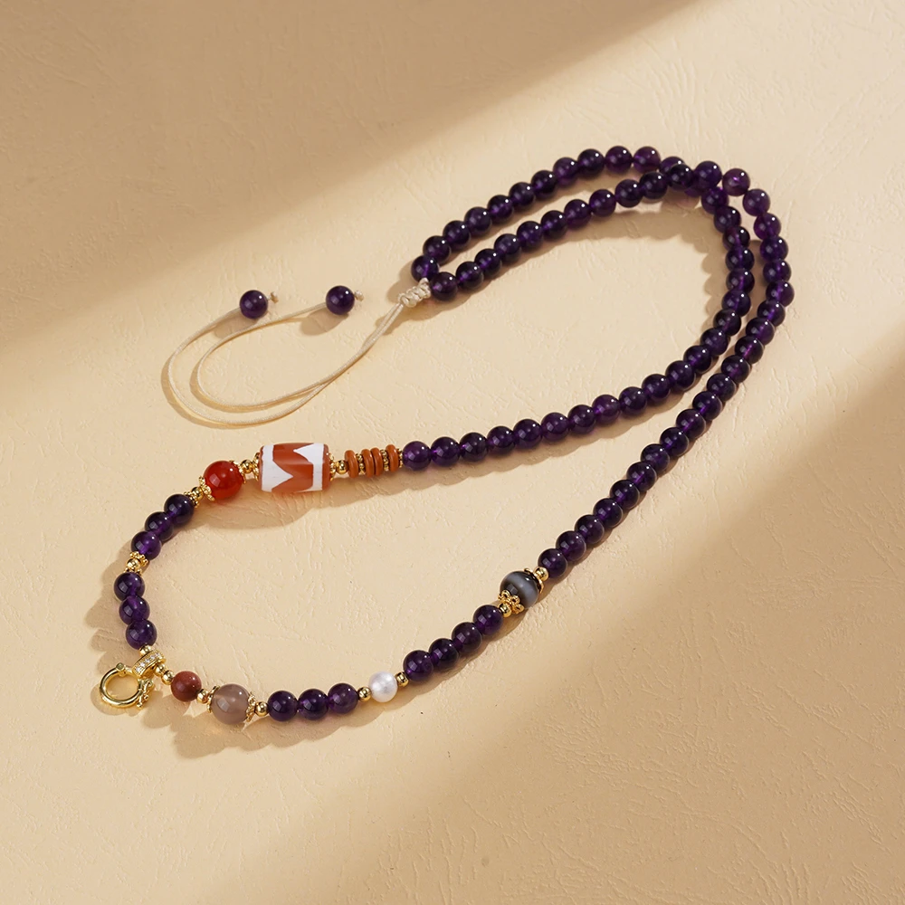 无品牌云丹拉姆丨牙牙天珠万能链多样性发其一