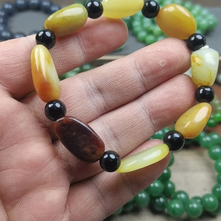 和田玉未镶嵌手链