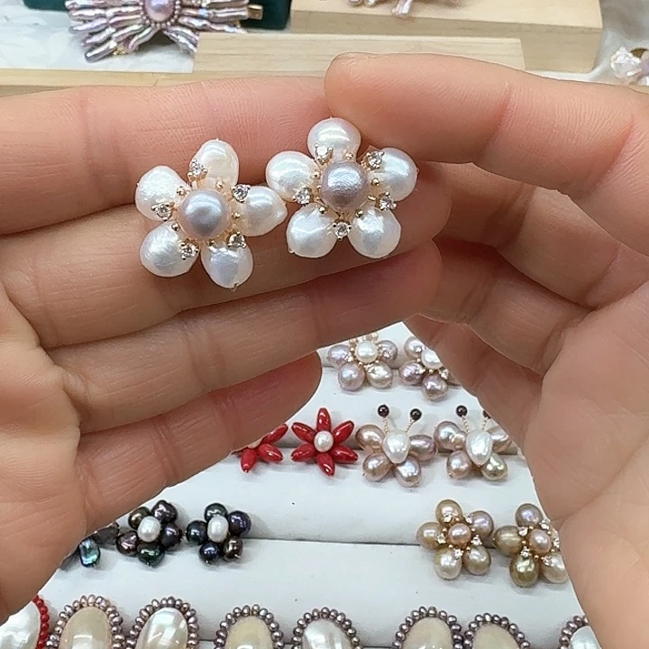 淡水珍珠珍珠银S925镶嵌