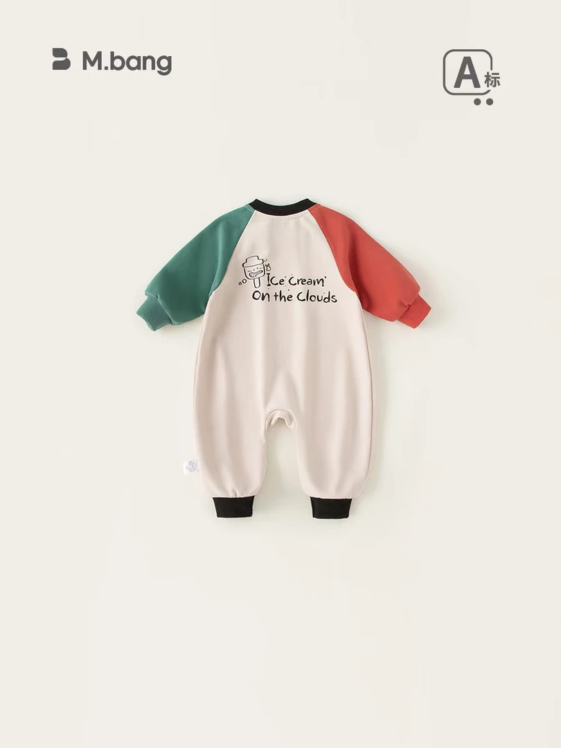 A类休闲中性可爬服哈衣夏款长袖