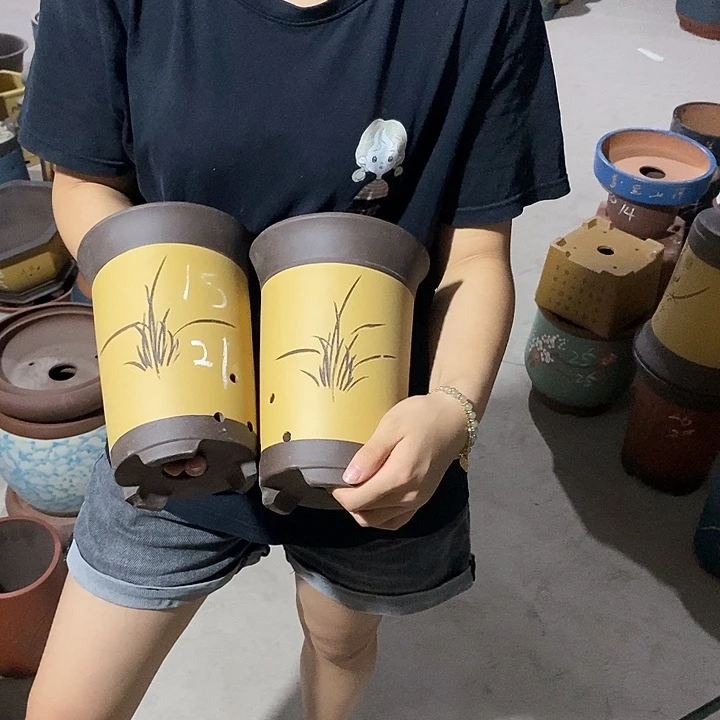 紫砂花盆紫砂花盆