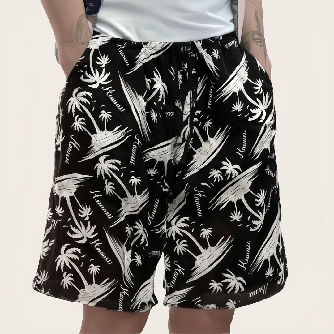 男裤子夏天运动漂流泰国街潮大裤衩速干沙滩裤棉绸薄居家男士短裤