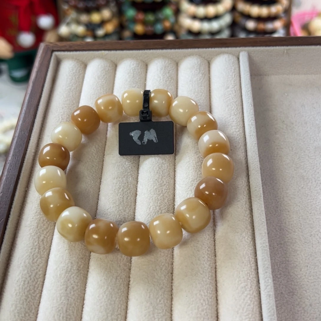 菩提根/象牙果手串卡13桶珠微瑕2