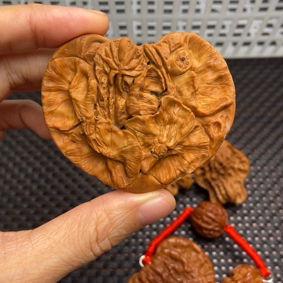 吊坠文玩核桃金玉满堂镂空雕刻61尺寸