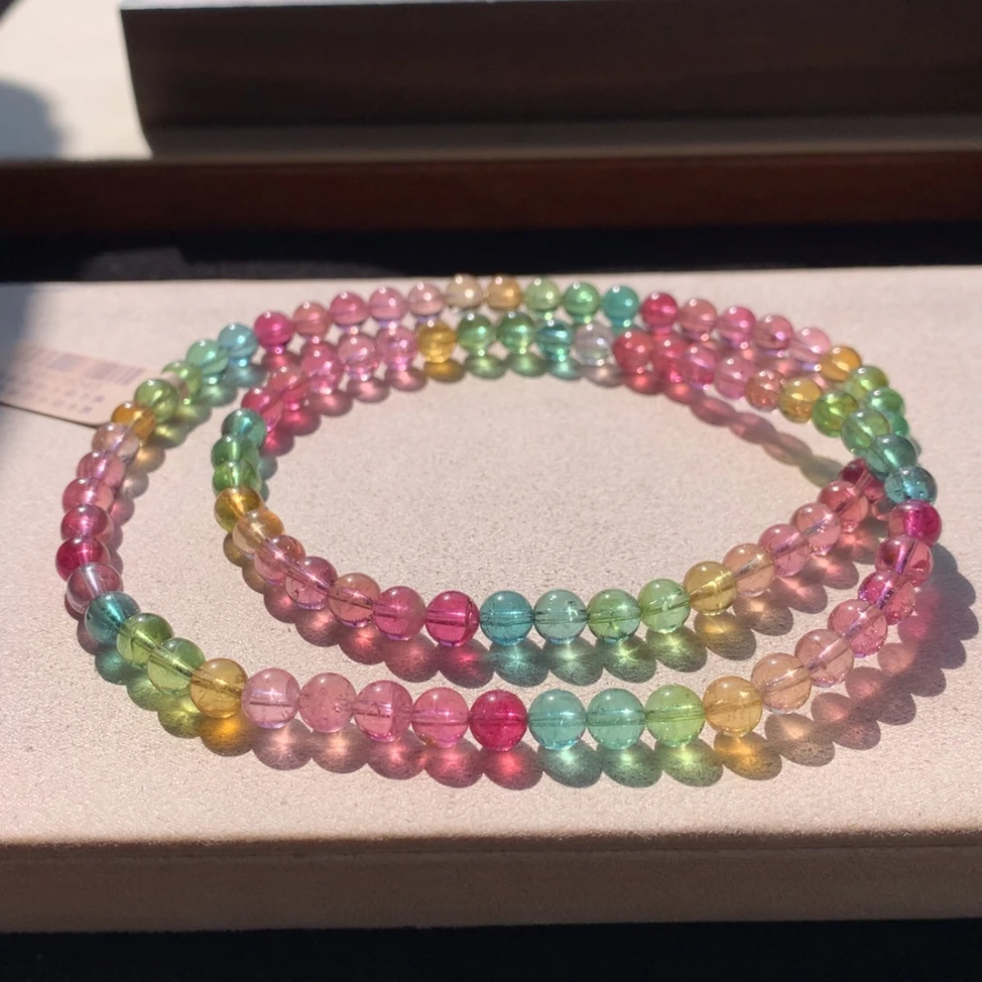 碧玺未镶嵌手链碧玺