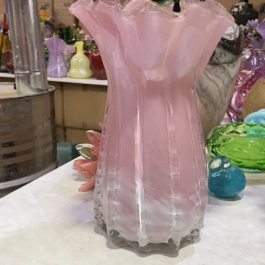 琉璃花瓶高31厘米口径15厘米