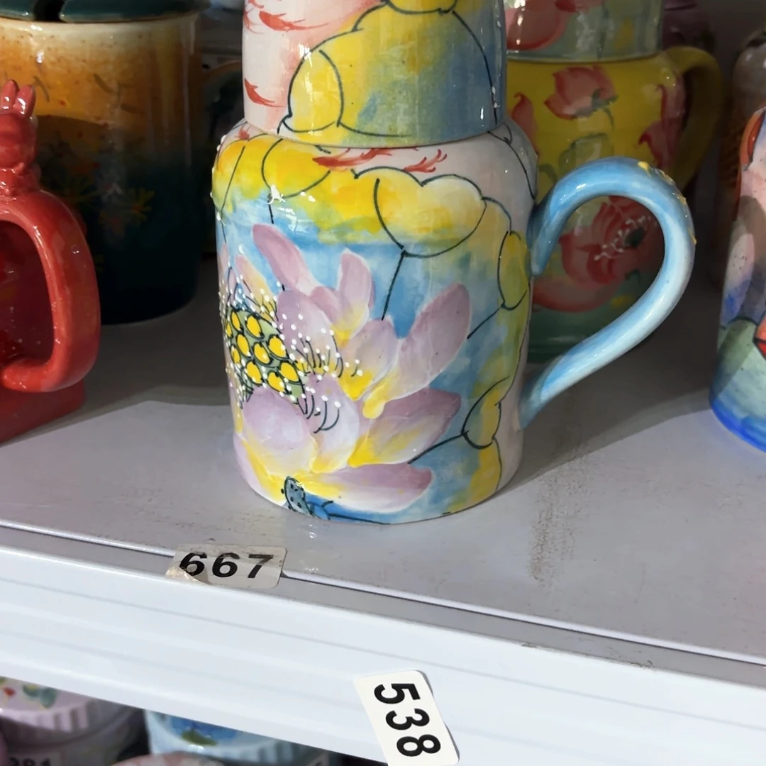 景德镇手绘高温釉下彩陶瓷茶具