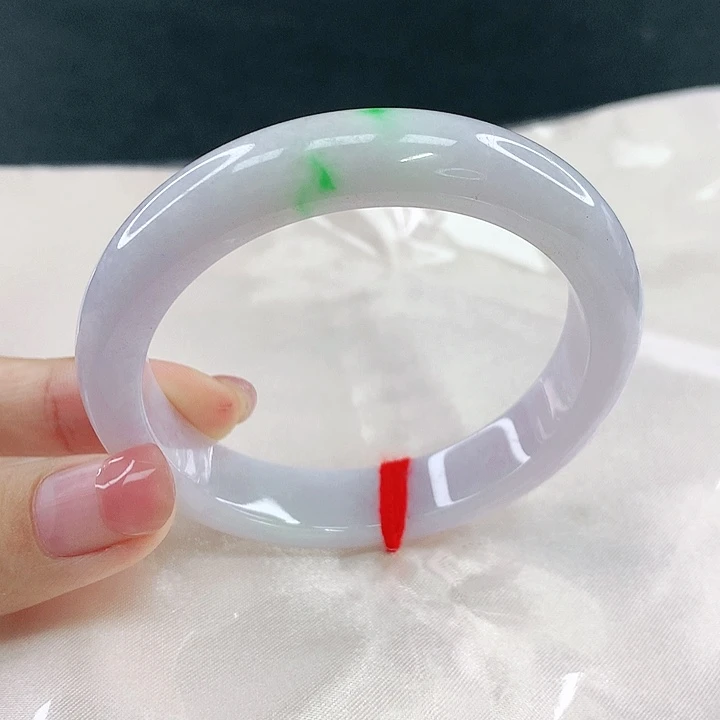 翡翠未镶嵌手镯圈54，04174