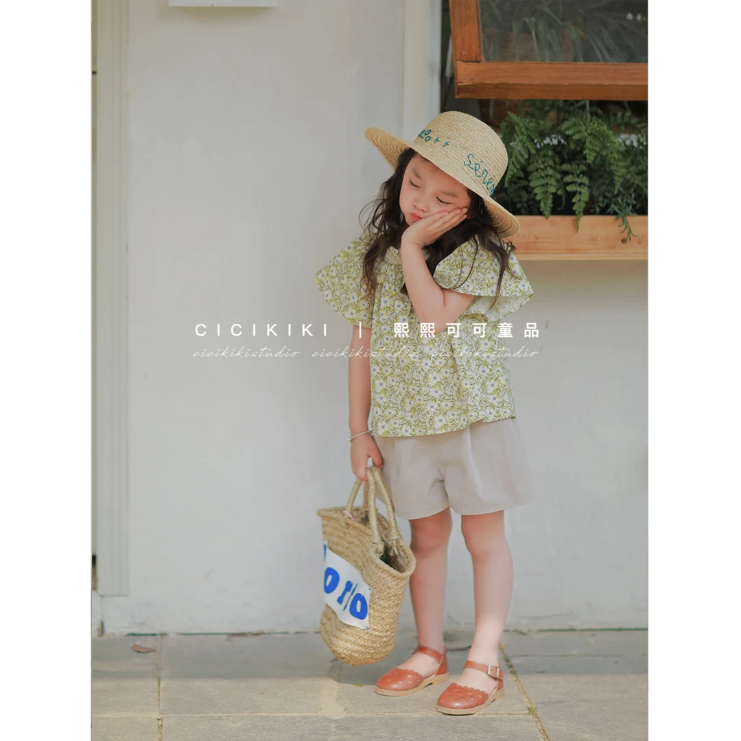 现货上衣【柠檬香草】女童夏新百搭洋气上衣熙熙可可TZ2319