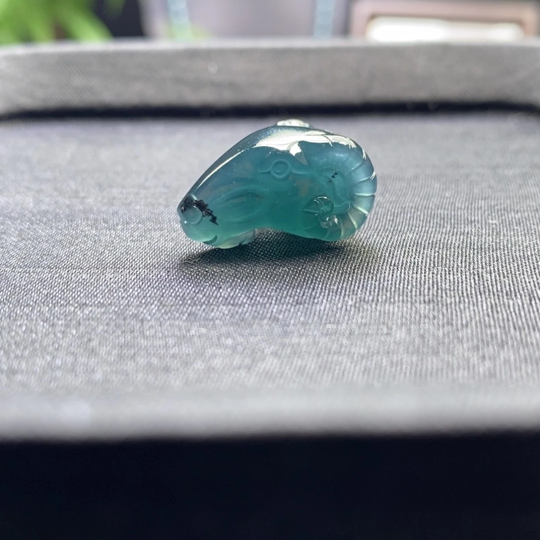 翡翠未镶嵌手串卡23羊头
