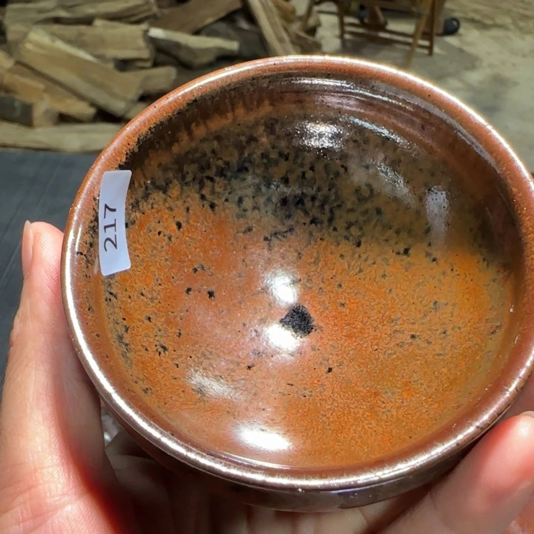 柴烧建盏茶盏茶杯217
