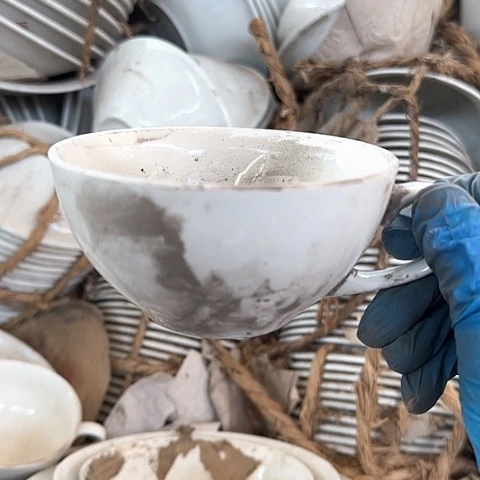 瓷片国营厂库存微瑕11.5厘米