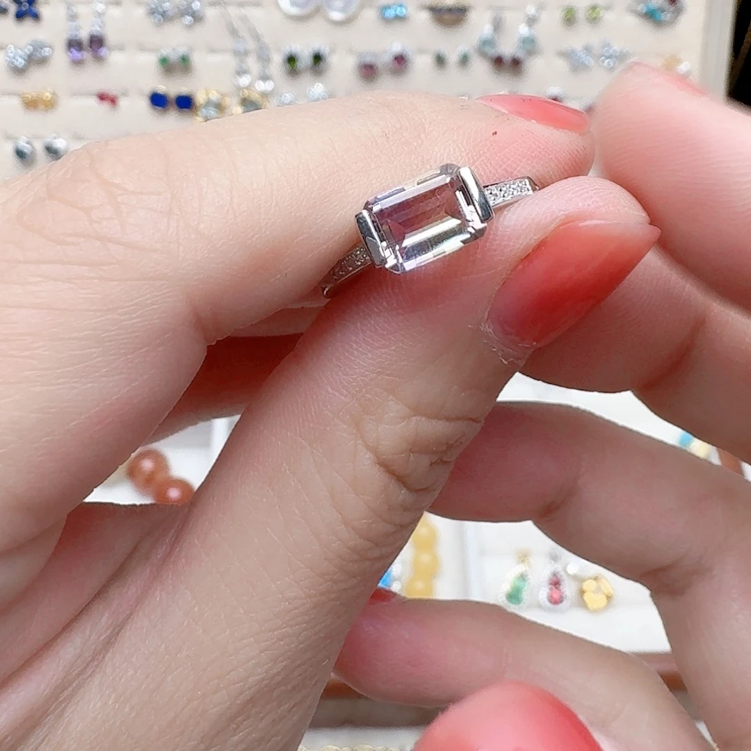 水晶耳饰银S925镶嵌戒烟