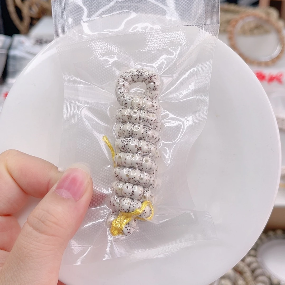 星月菩提手串6原白大肠同枝果海南料