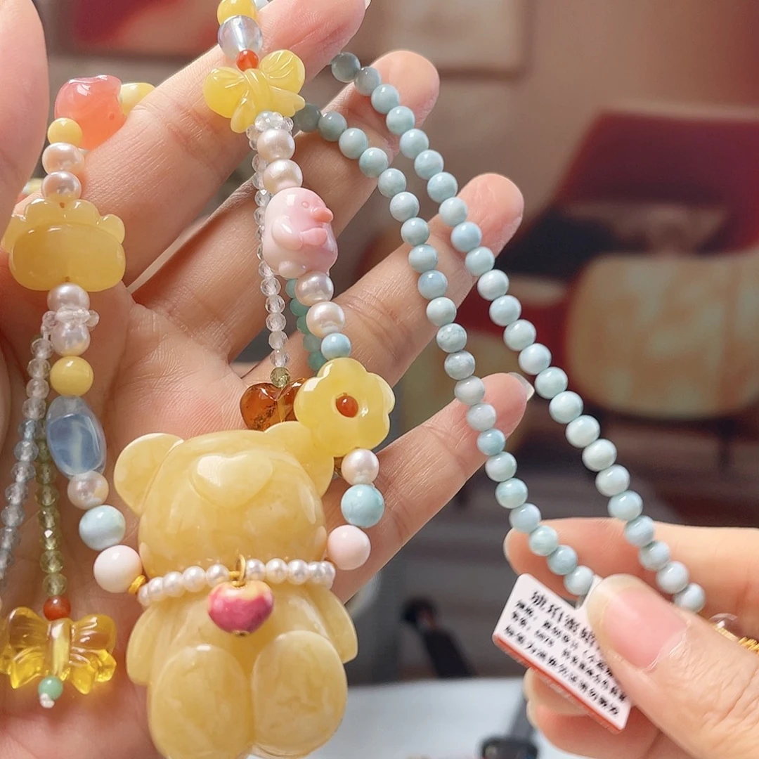 裸石蜜蜡未镶嵌蜜蜡吊坠