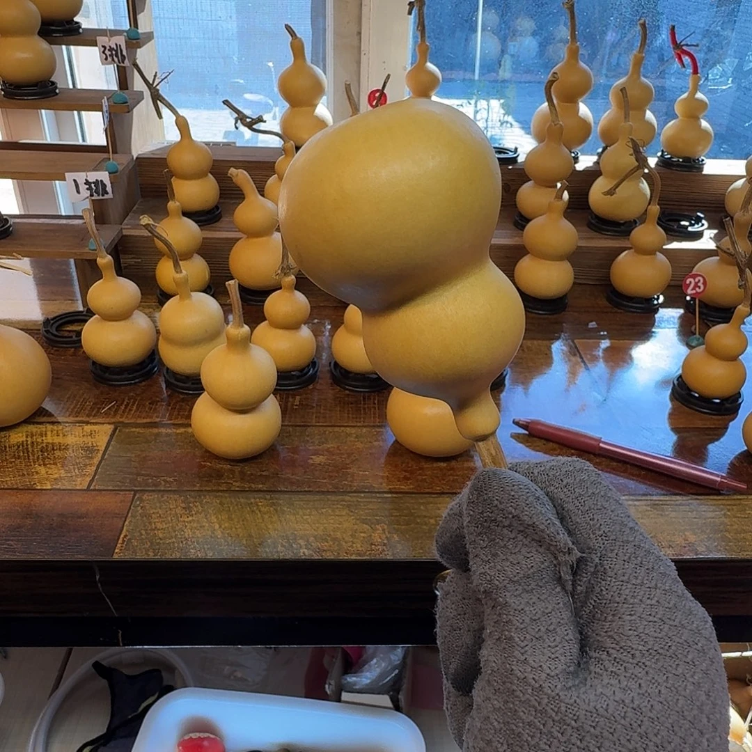 王***团恭喜发财纯天然葫芦