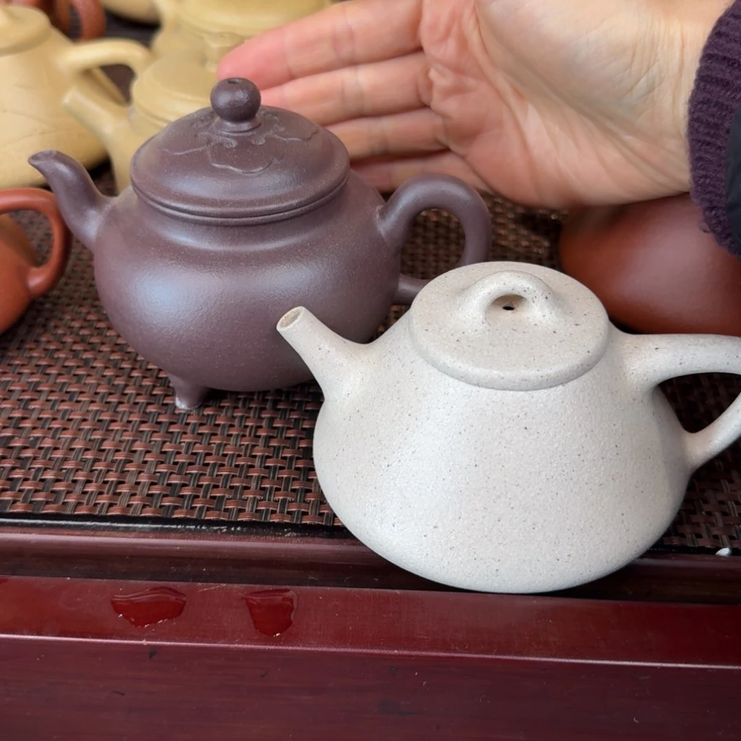 段泥茶壶白玉段➕天青大彬