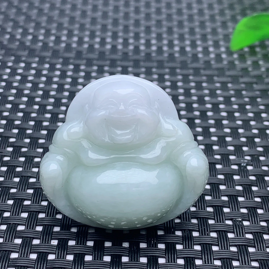 缅甸天然A货翡翠女款冰润厚装佛公吊坠挂坠女士妈妈精美带证书