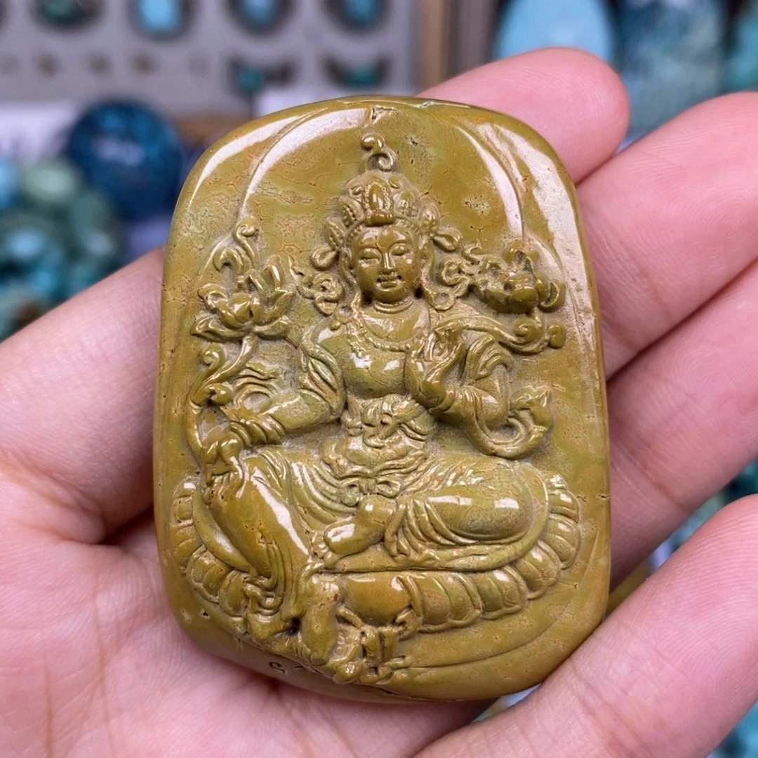 绿松石未镶嵌颈饰