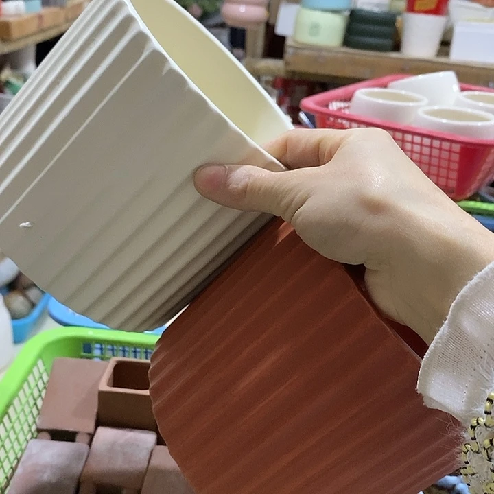 陶摆件凑单满12包邮发 好盆有孔外口 15外高12.5