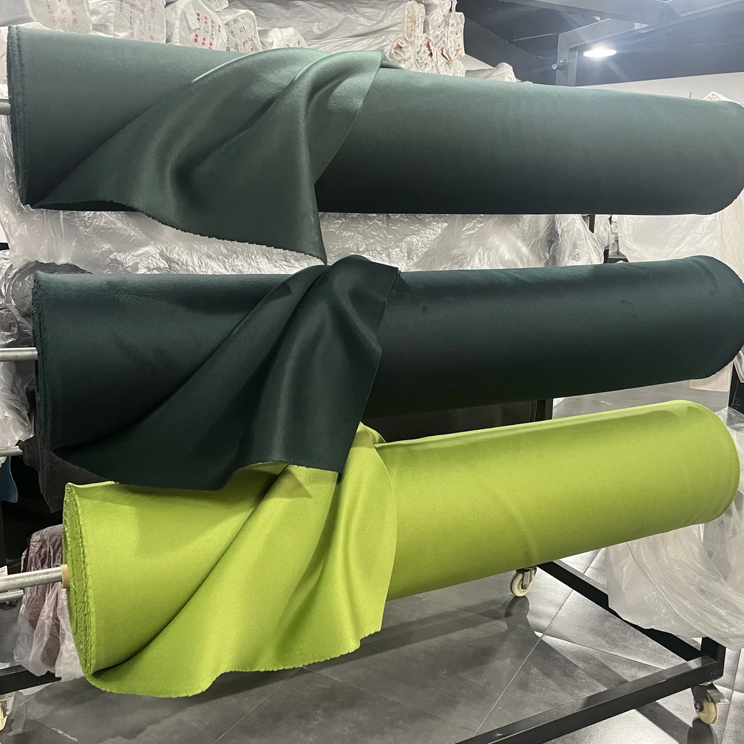 [绿色系]30%山羊绒 大衣面料 布料 量身定制大衣外套披肩 裁缝