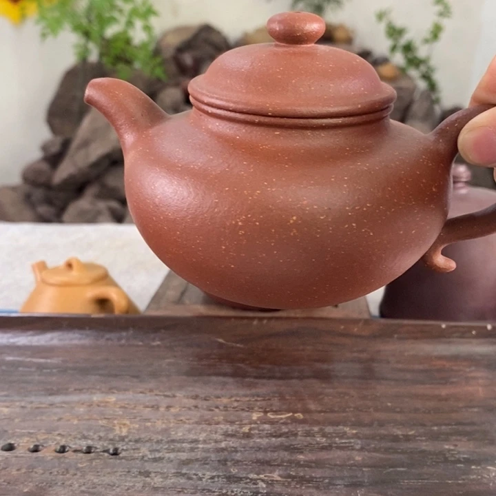紫砂茶壶红降坡莲子270左右的容量点汤工艺