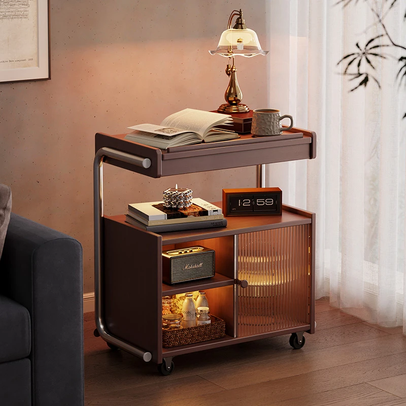 简约可移动茶几边几家用沙发侧边柜客厅卧室床头柜小户型收纳柜子