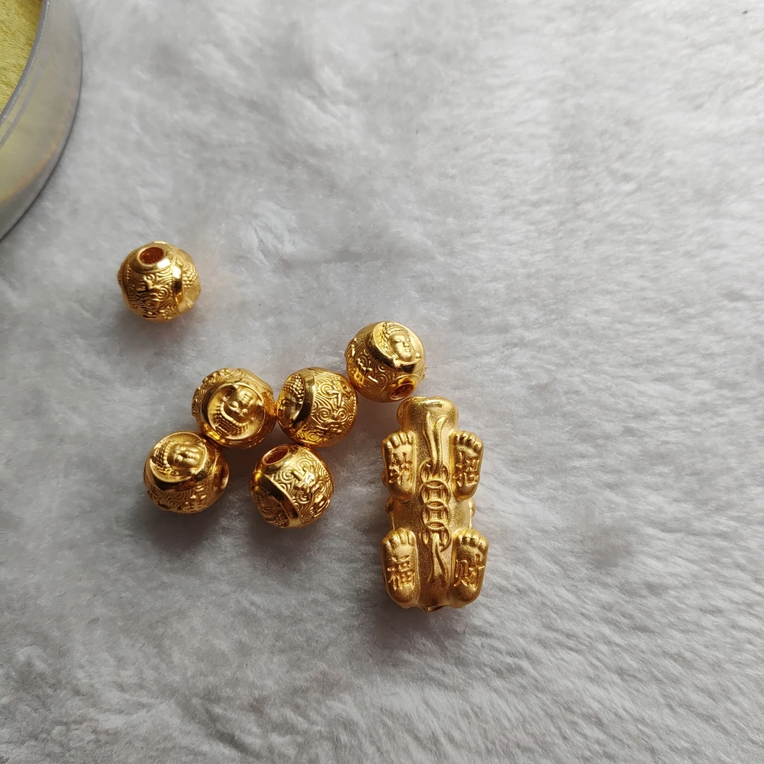 金元宝足金999貔貅珠子首饰