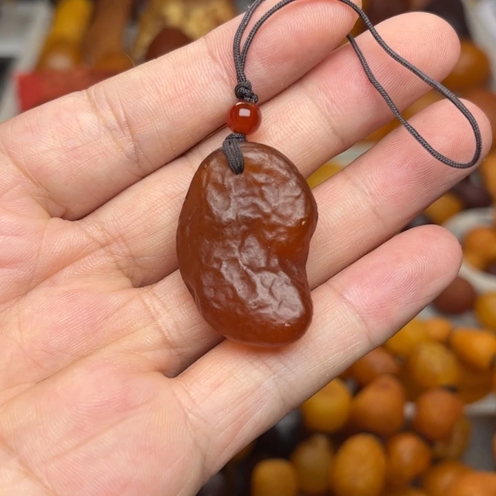 裸石琥珀未镶嵌天然蜜蜡吊坠