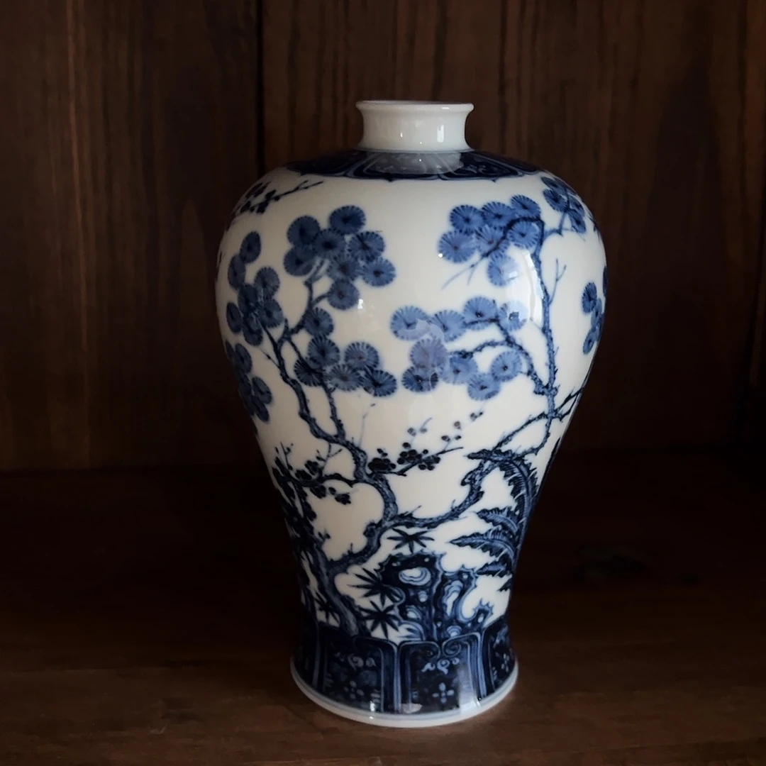 拿***冰摆件景德镇高端茶器 松竹梅微瑕