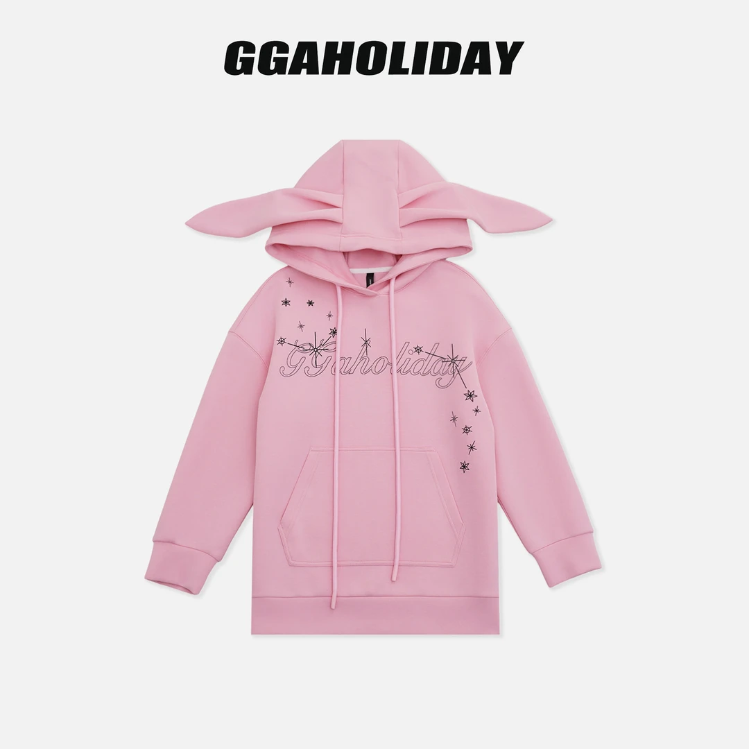 【上新】GGAHOLIDAY时尚休闲宽松潮流洋气女士连帽长袖卫衣-154087