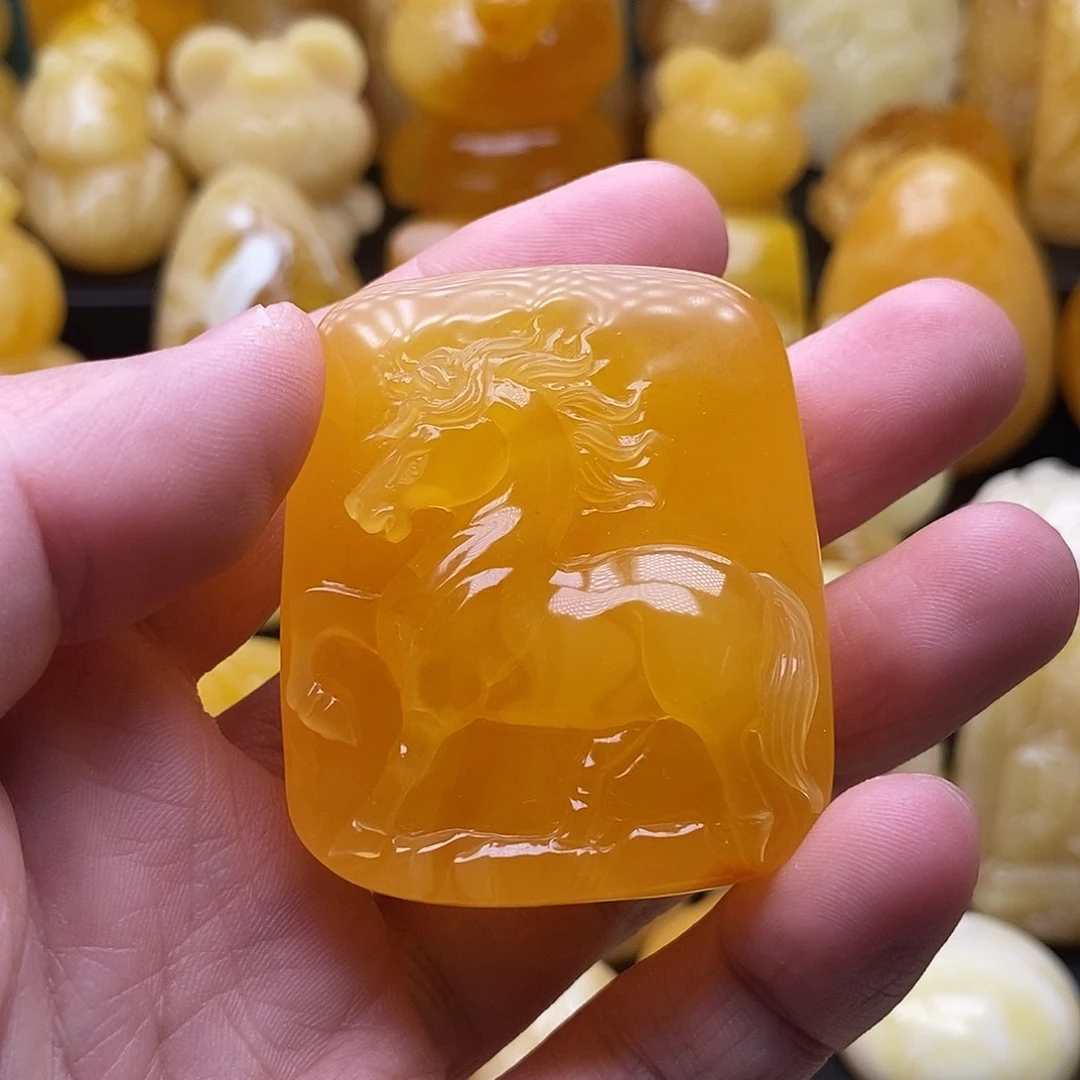 琥珀颈饰未镶嵌琥珀蜜蜡吊坠